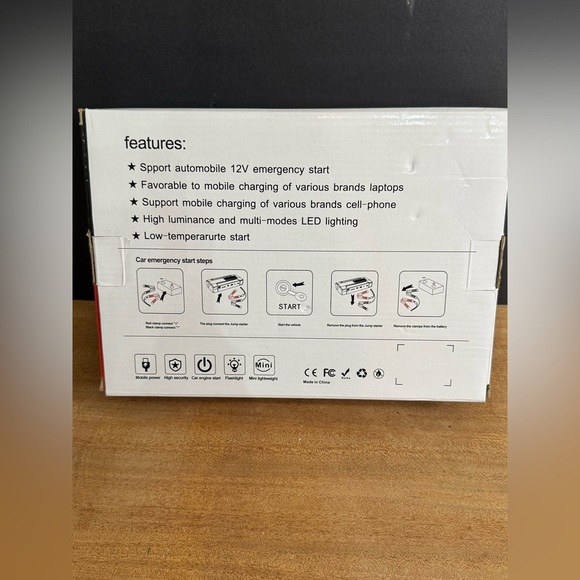 NIB Multifunctional Car Jump Starter With Emergency Start Charge Digital Device - Picture 4 of 5